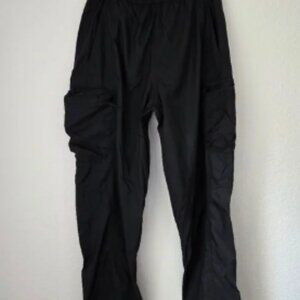 Outdoor Voices men's cargo windbreaker pants, black, Size XS